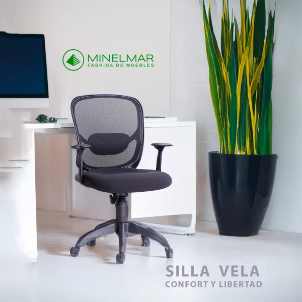 Silla Vela en ambiente de oficina moderna
